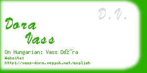 dora vass business card